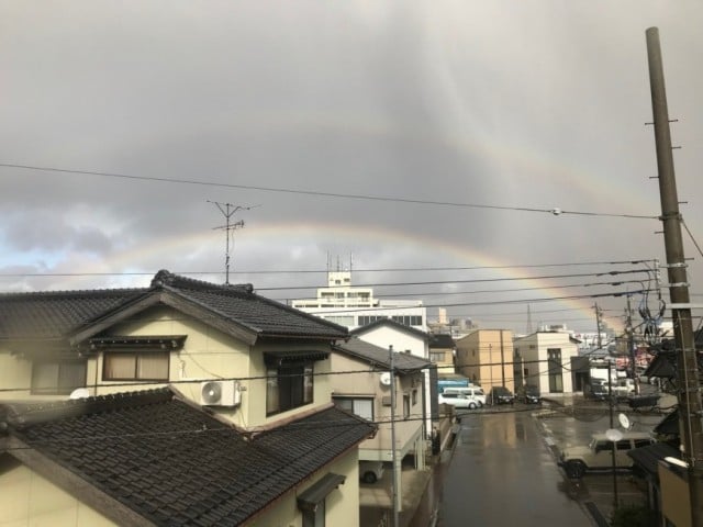 二重の虹がかかってる☆
